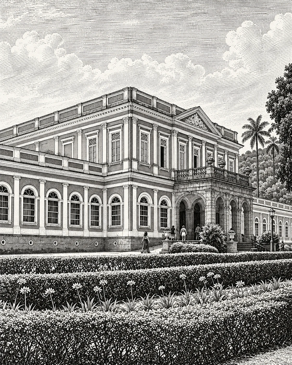 Ilustração editorial do Museu Imperial de Petrópolis